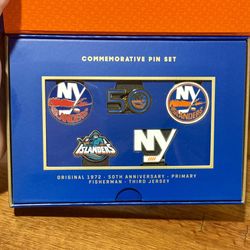 New York Islanders Season Ticket Holders Exclusive 50th Anniversary Pin Set
