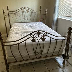 Queen Bed Frame w/ springs 