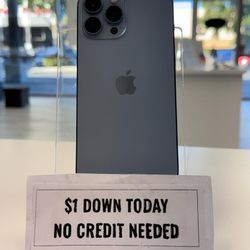 Apple iPhone 13 Pro Unlocked 5G -90 Day Warranty-$1 DOWN-NO Credit Needed