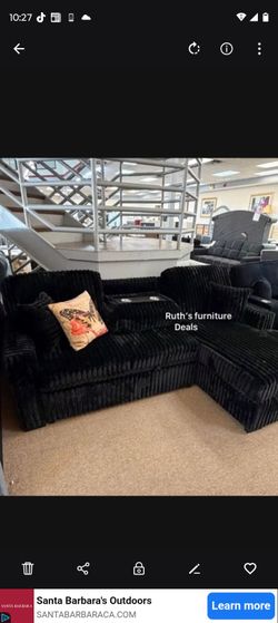 Sectional sofa sleeper, with pull-out bed, storage & USB Port