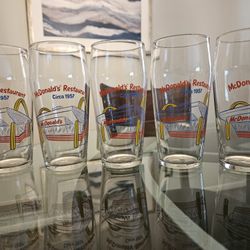 McDonald's  set of 5 glasses from 1995