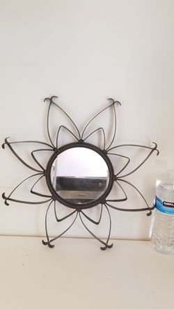 World market wrought iron mirror