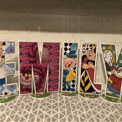 Alice In Wonderland Letters And Numbers