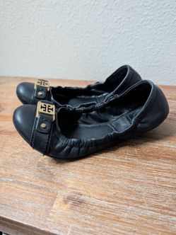 Tory Burch Ambrose Ballet Flats - Black, size 6.5