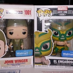 Funko Pop! John Winger & El Enganoso- Walmart Exclusive #1001, #808