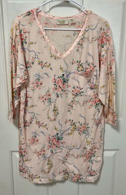 Victoria’s Secret Peach Floral Nightgown P/S
