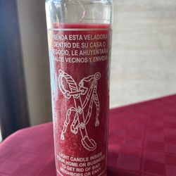 Retirement seven day red candle