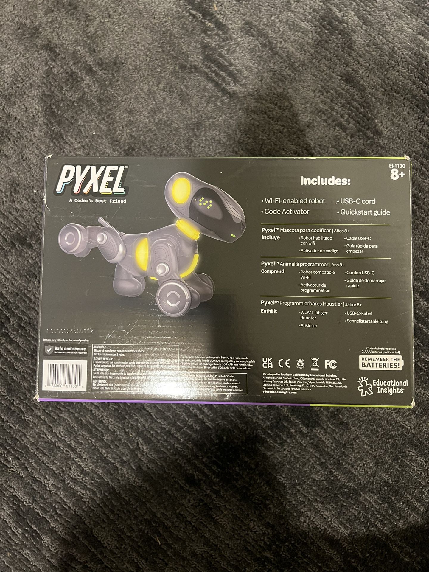  Educational Insights PYXEL A Coder's Best Friend - Coding Robots  for Kids with Blockly & Python Coding Languages, Coding for Kids Ages 8+,  STEM Toys : Toys & Games