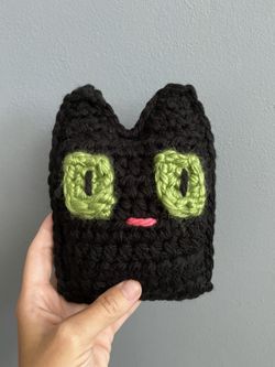 Handmade crochet Cat plushie/decor