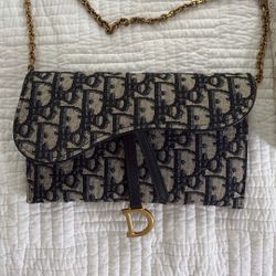 Dior Small Saddle Bag With Chain 