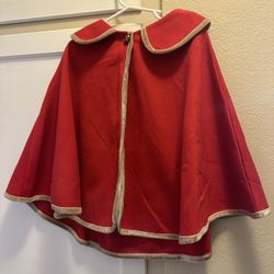 Red Pancho Little Girls Size 6