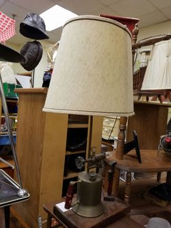 Custom made antique blow torch lamps works