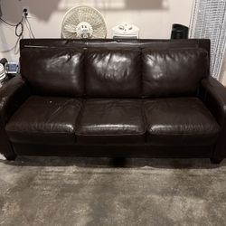 leather sofa used