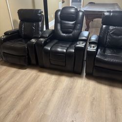 Black Theater Chairs 