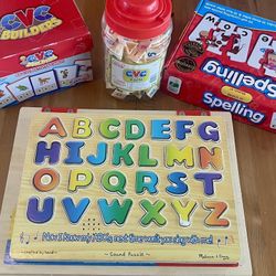 Kids Learning Games CVC Set Spelling Melissa & Doug Puzzle