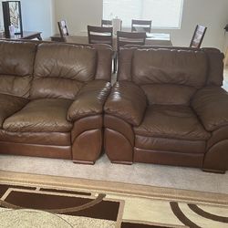 Two Leather Couch 
