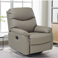 Manual Recliner Chair Manufacturer Direct 360 Swivels Natural Leather It Nature Fabric Choice