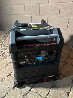 Predator 3500 Super Quiet Generator with ONLY 8 hours of use.