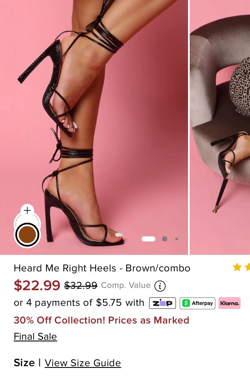 FashionNova Brown Heels