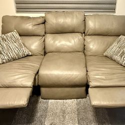 Pure Leather (not a veneer) Love Seat & Sofa Recliners 