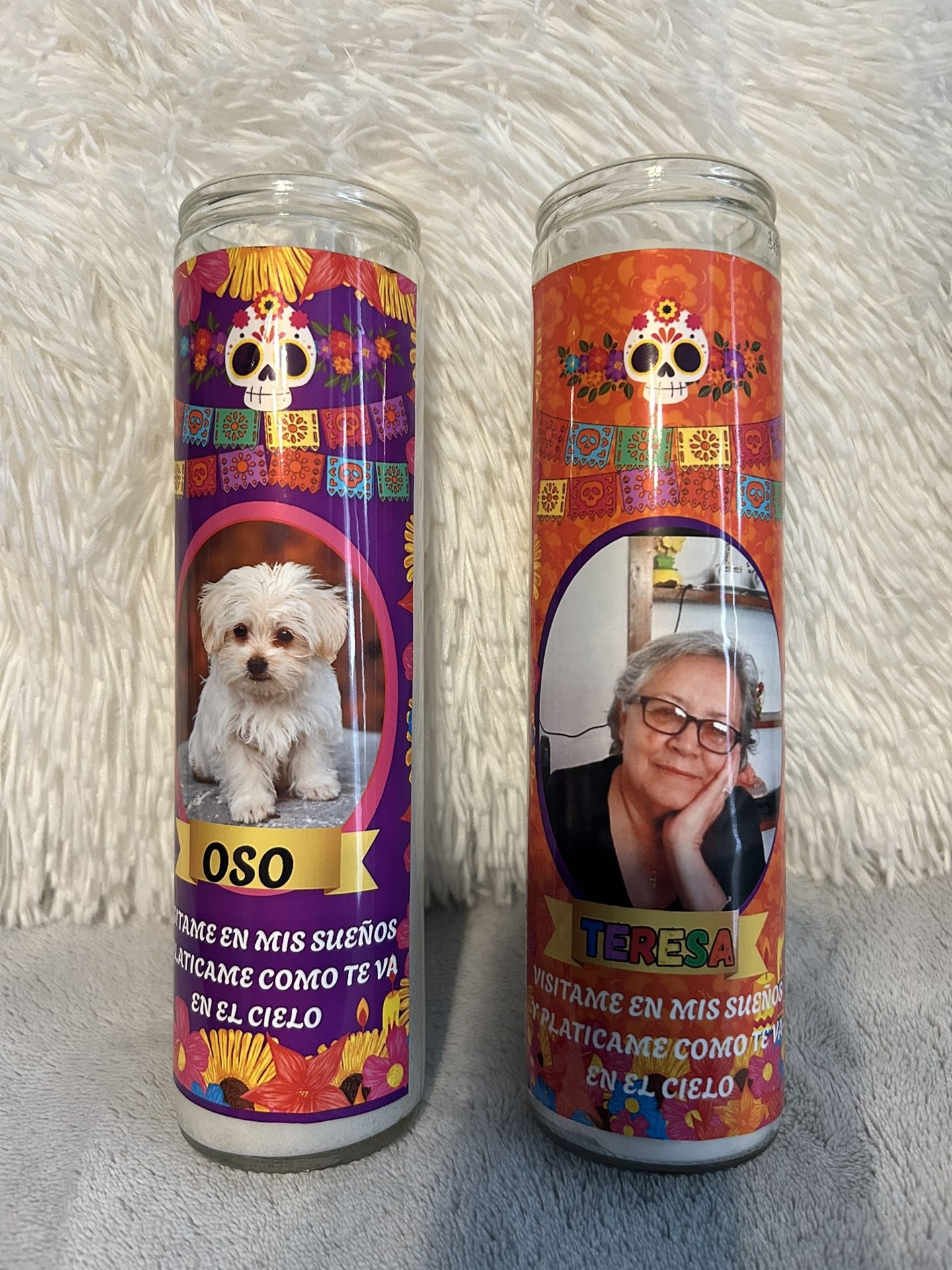 Día de los muertos Velas Personalizadas