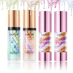 Set of 4, 3-In-1 Face Primer for Makeup Application, Featuring 3 Shades of Moisturizing Isolation Cream. This Lightweight Foundation Moisturizer Suits