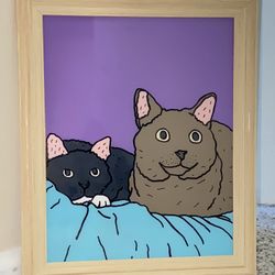 Glass Paintings Family, Friends, Pets, Anime & Cartoon Portraits Available LOCATED IN COVINA 