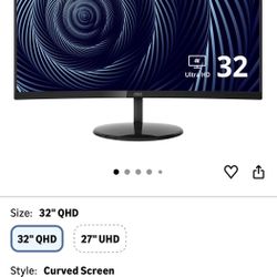 2x 32inch 4k Monitors 