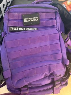 Purple WOLFpak backpack - 35L Meal prep management.