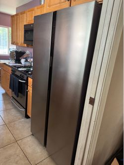 Frigidaire 21.4 cu. ft. Counter Depth Side By Side Refrigerator in Brushed Steel