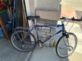 Trek men’s 21 speed mountain bike runs good not an e-bike if your kid or you had your e bike stolen or taken by police due to new regulations time to 