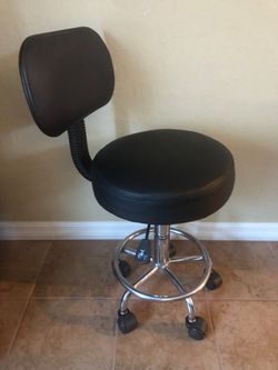 Super cute small office chair/ pre owned/ $20 blue diamond & rainbow
