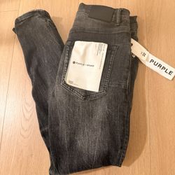 Black Washed Purple Jeans Size 32 