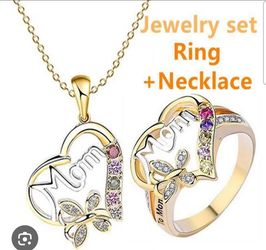 jewelry set Ring size 6 + Necklace