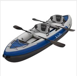 Kino Outdoor Kalua Inflatable Tandem Kayak Bundle