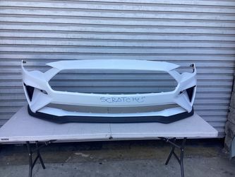 2018-2021 FORD MUSTANG FRONT BUMPER COVER USED OEM