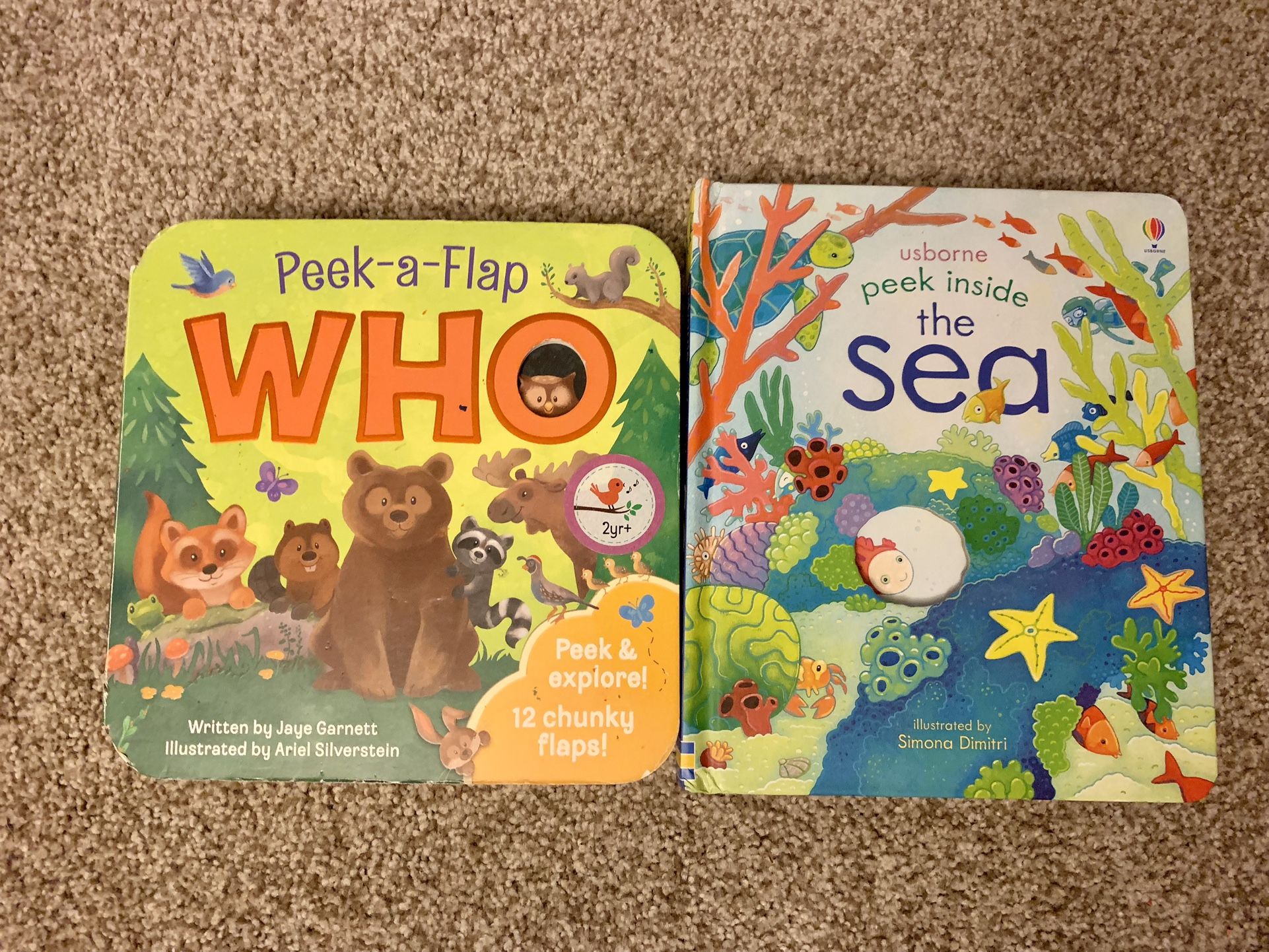 Set Of Two Peek-a-flap Books ($6 For Both)