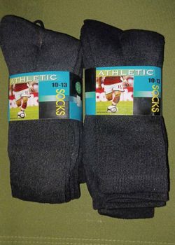 2 packs Athletic socks 6 pairs total lot1