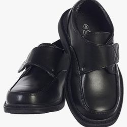 Lito Boy's Black Dress Shoes