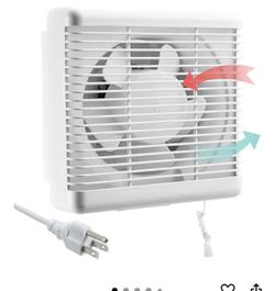 Window Shutter Exhaust Fan with Reversible Airflow 