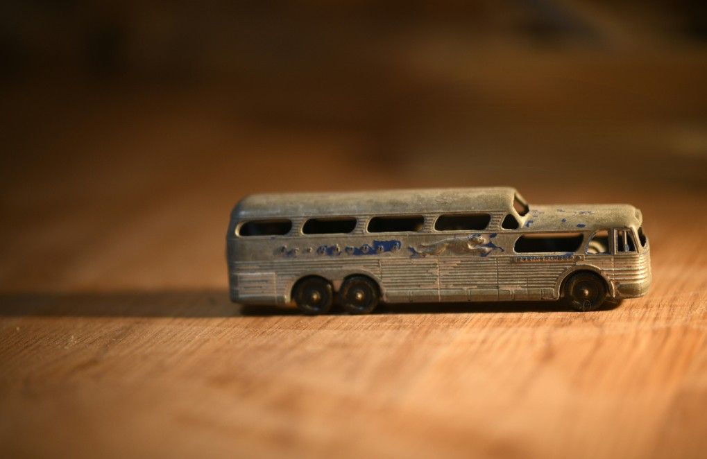 1950's Greyhound Scenic Cruiser Bus - Metal Toy