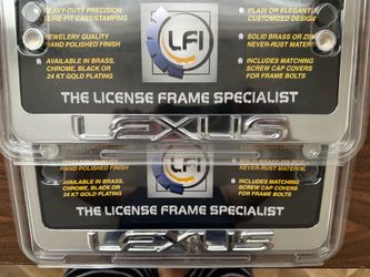 ✨ BRAND NEW Genuine Lexus Chrome License Plate Frame – SEALED – $80 FIRM ✨