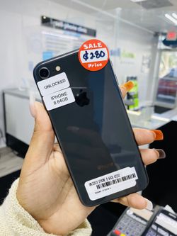 Unlocked iPhone 8 64GB only $280 today!! Available colors: black and white!