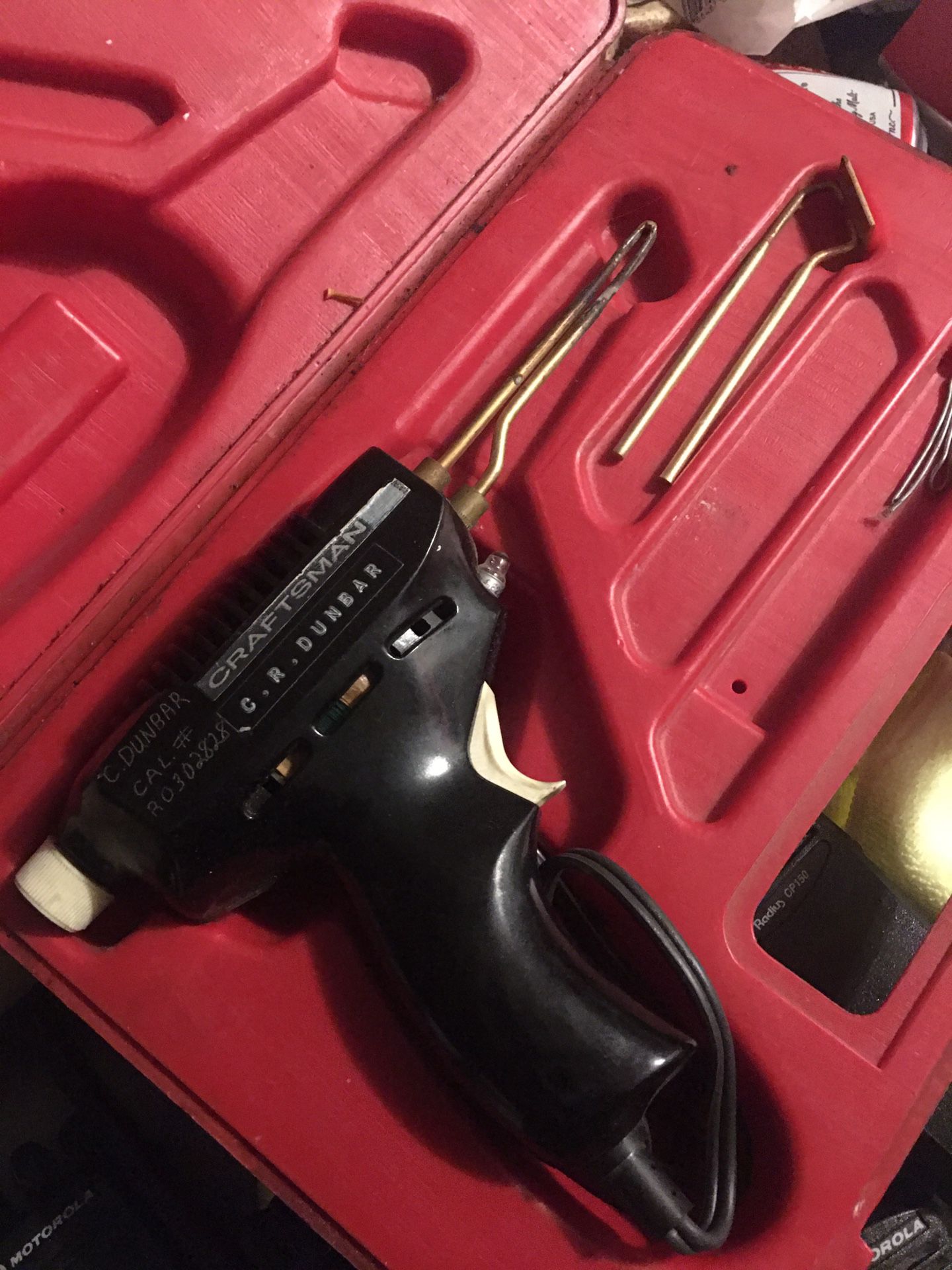 Craftsman soldering gun in case