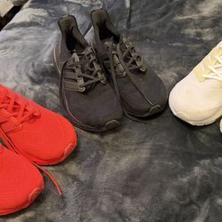 3 PAIRS Adidas Ultraboost 21 Men's Size 11 Running Shoes