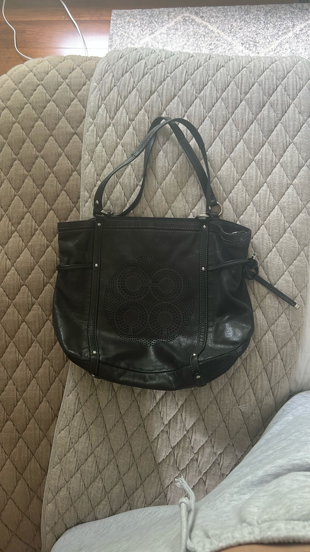 Vintage Leather Coach Bag