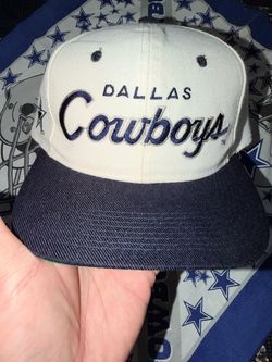 90s Double line script Dallas Cowboys Snapback Hat cap kkt