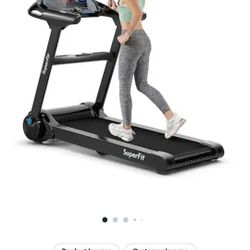 Costway - 2.25HP Folding Treadmill Running Machine LED Touch Display