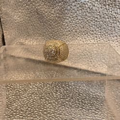 7.9 14KT YG 4.00CTW DIAMOND RING 