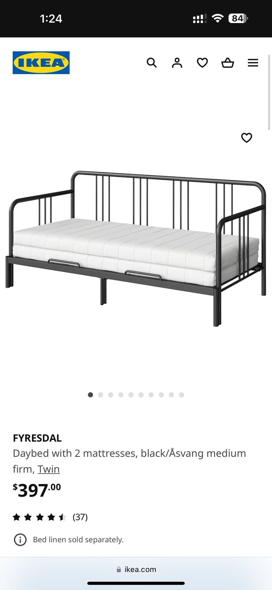 Ikea Daybed with 2 Mattresses
